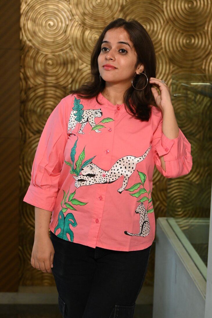 Wild Pink Shirt With Animal Design - Image 3
